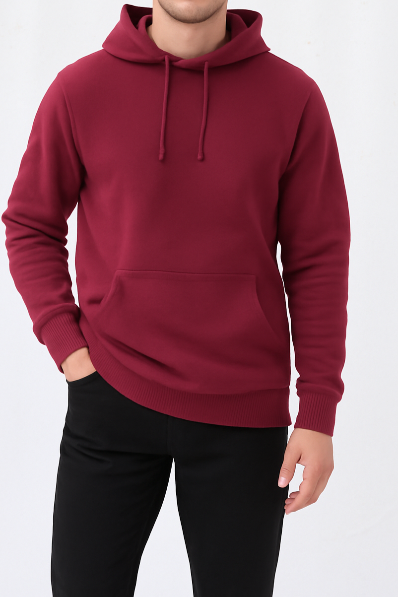 PULLOVER HOODIE-MAROON