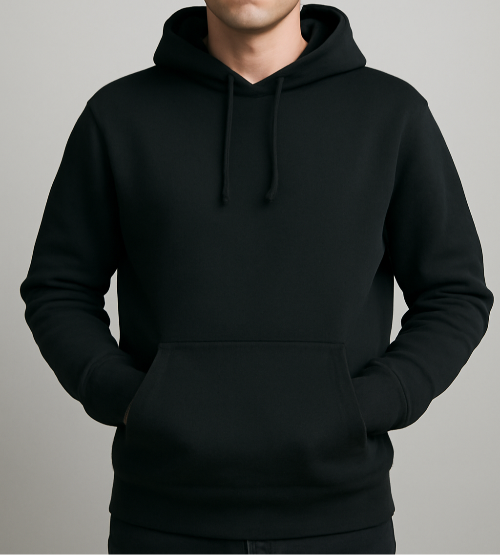 PULLOVER HOODIE- BLACK