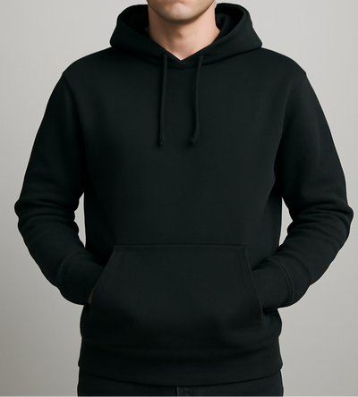 PULLOVER HOODIE- BLACK