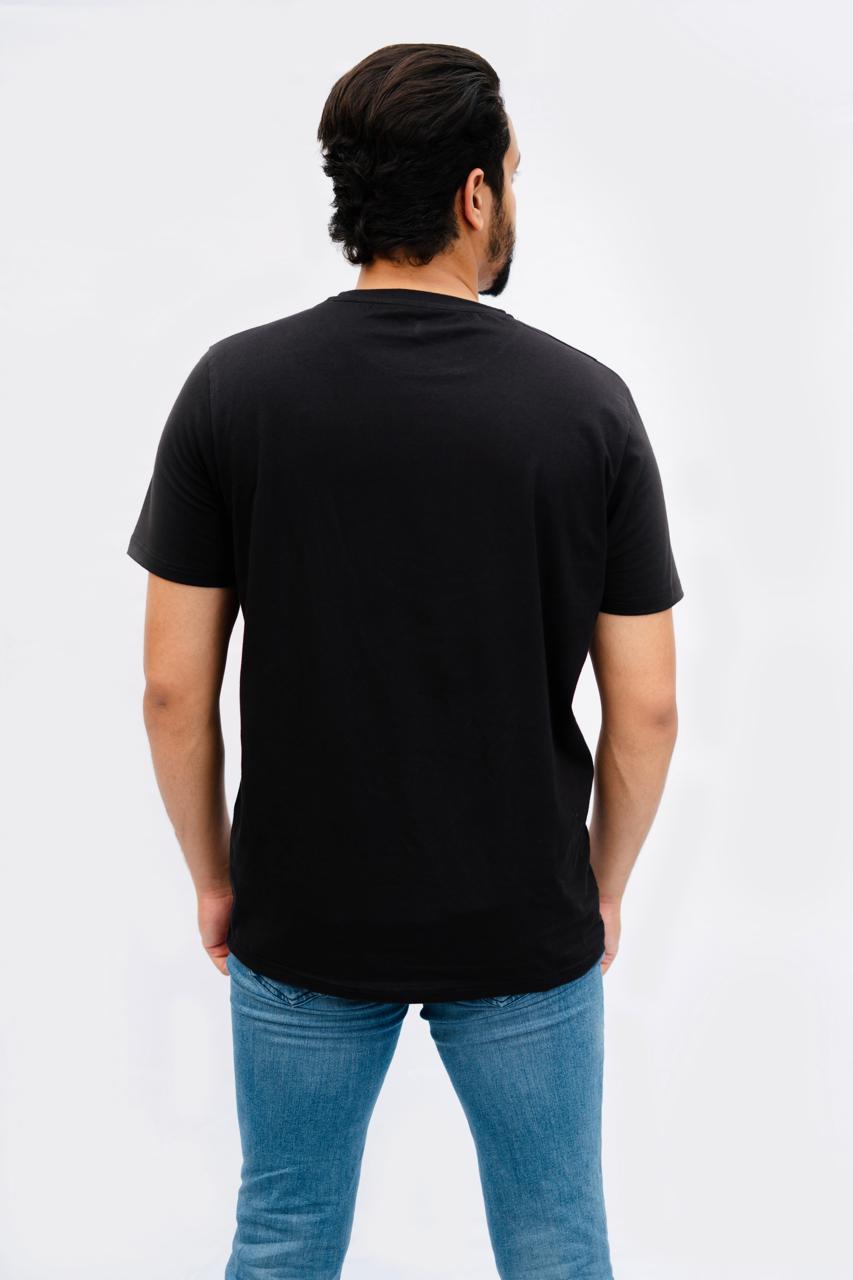 Black Cotton T-Shirt