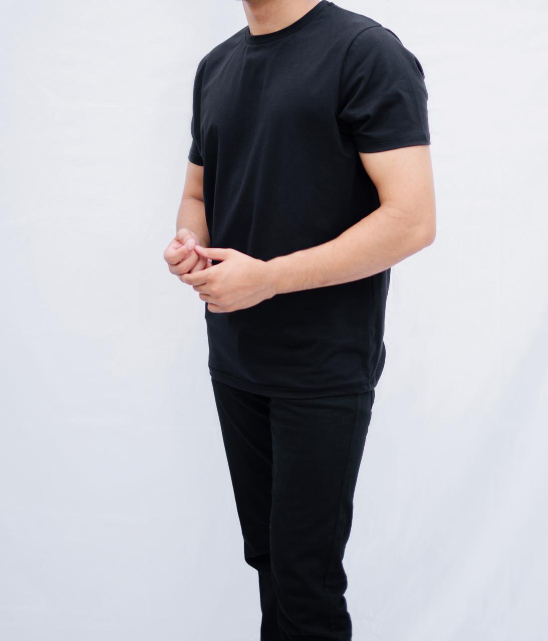 Black Cotton T-Shirt